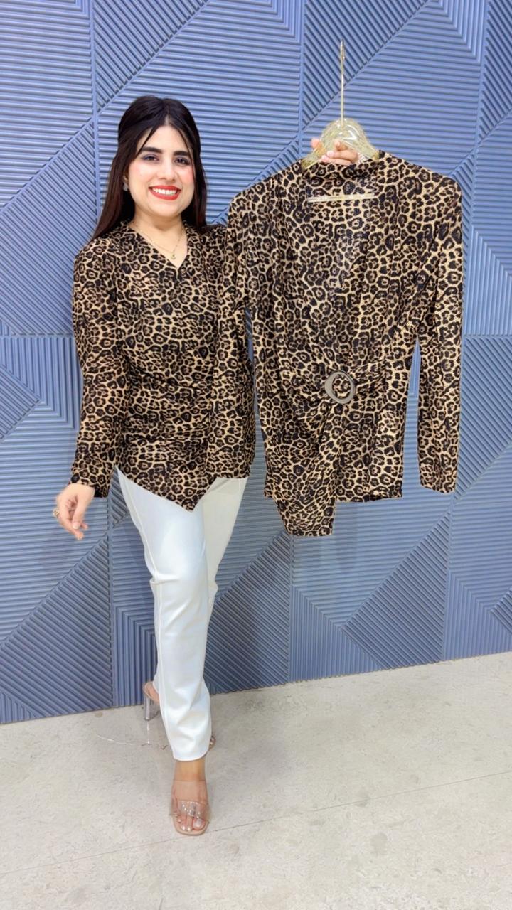 BEAUTIFUL LEOPARD TOP GGR5029 Girls Glitters
