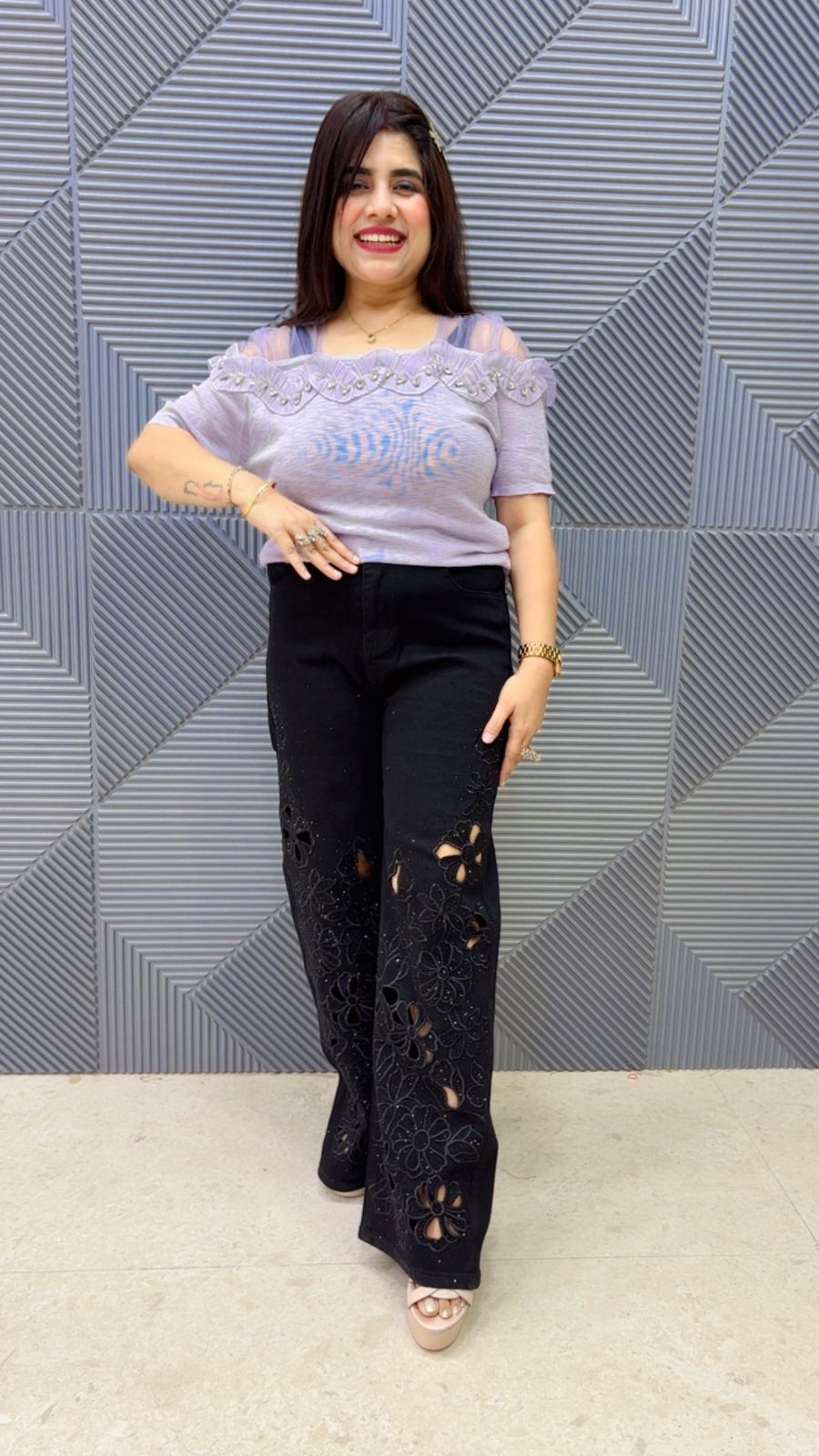 BEAUTIFUL JEANS GGR5038 Girls Glitters