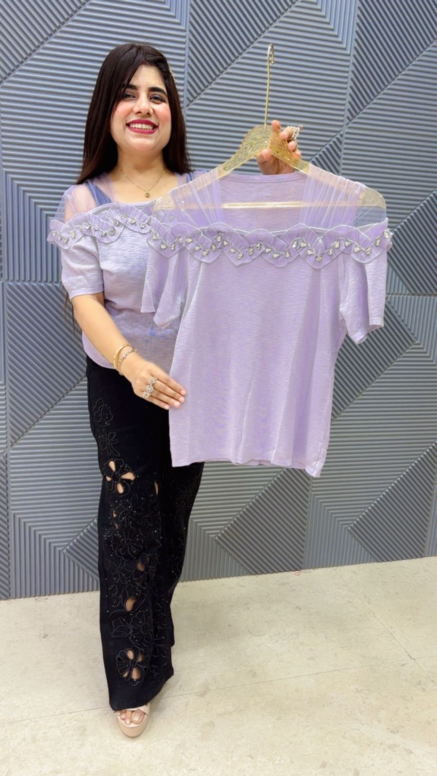 BEAUTIFUL TOP GGR5039 Girls Glitters