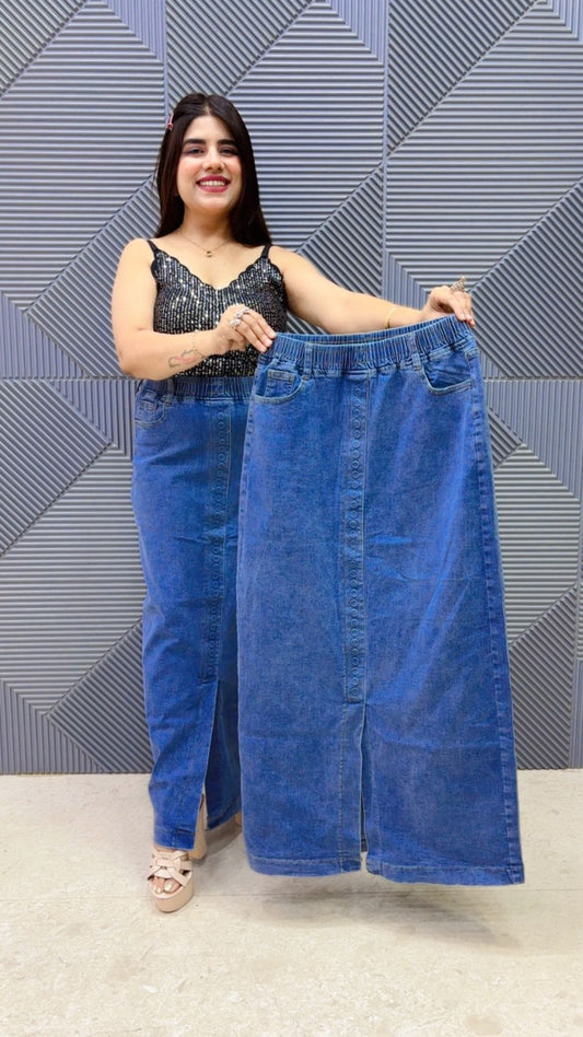 BEAUTIFUL DENIM SKIRT GGR5060 Girls Glitters