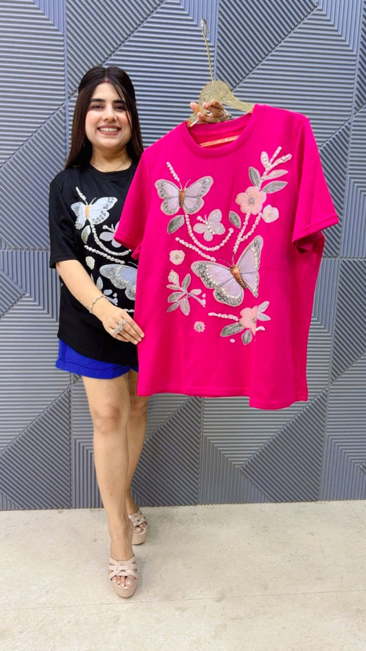BEAUTIFUL PREMIUM DESIGNER T-SHIRT GGR5072 Girls Glitters