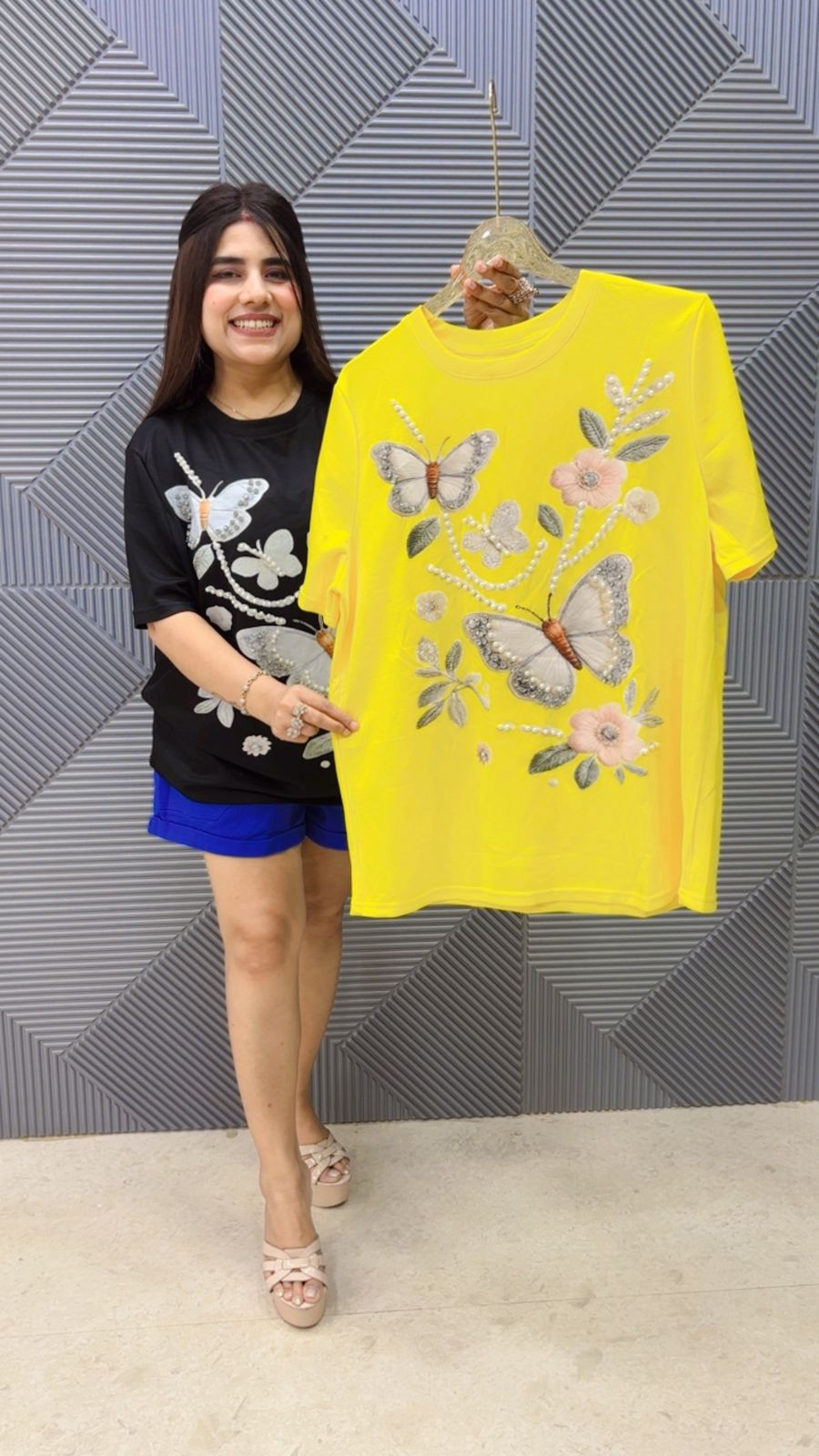 BEAUTIFUL PREMIUM DESIGNER T-SHIRT GGR5072 Girls Glitters