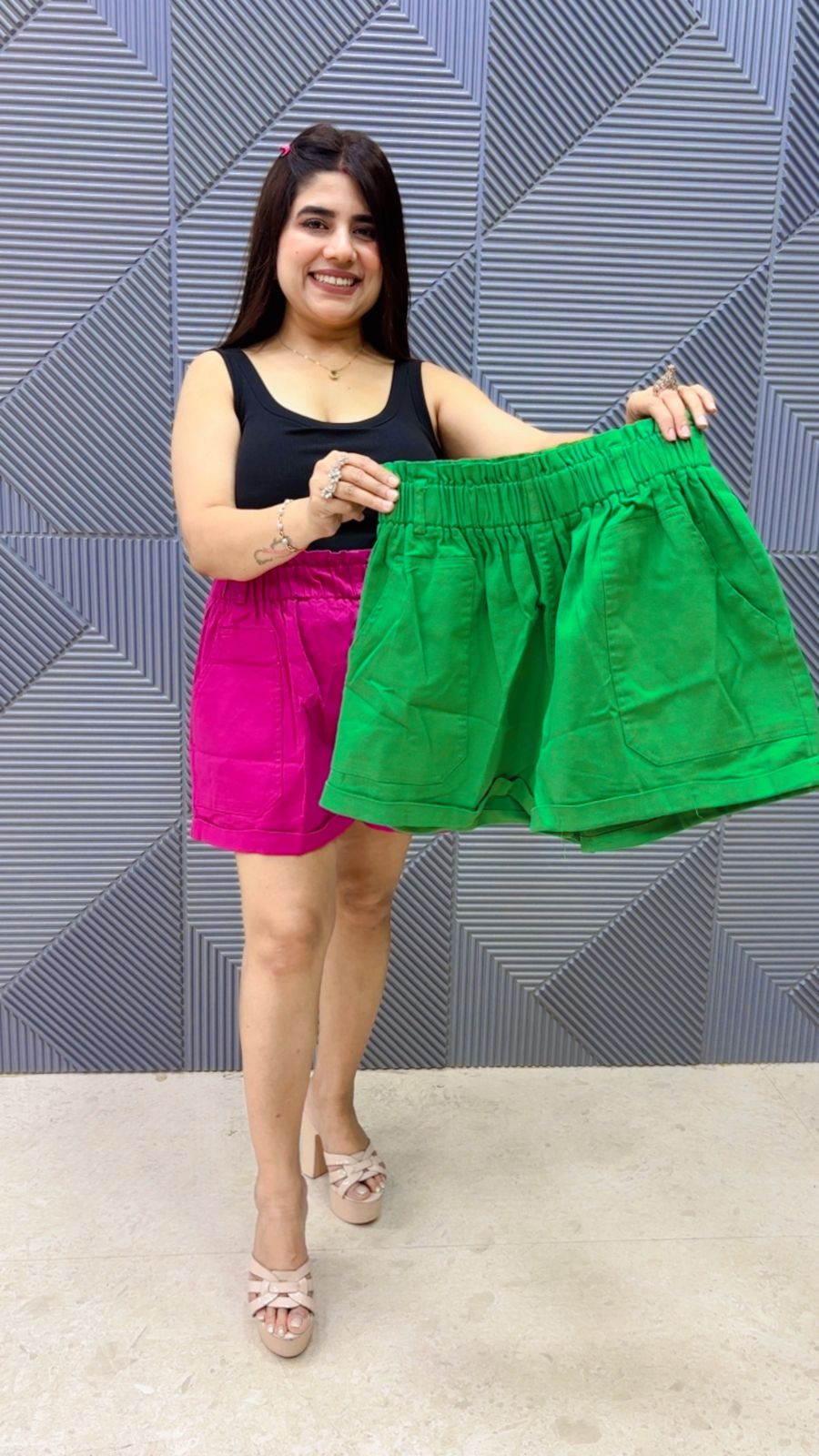 BEAUTIFUL DENIM COTTON SHORTS BOTTOM GGR5074 Girls Glitters