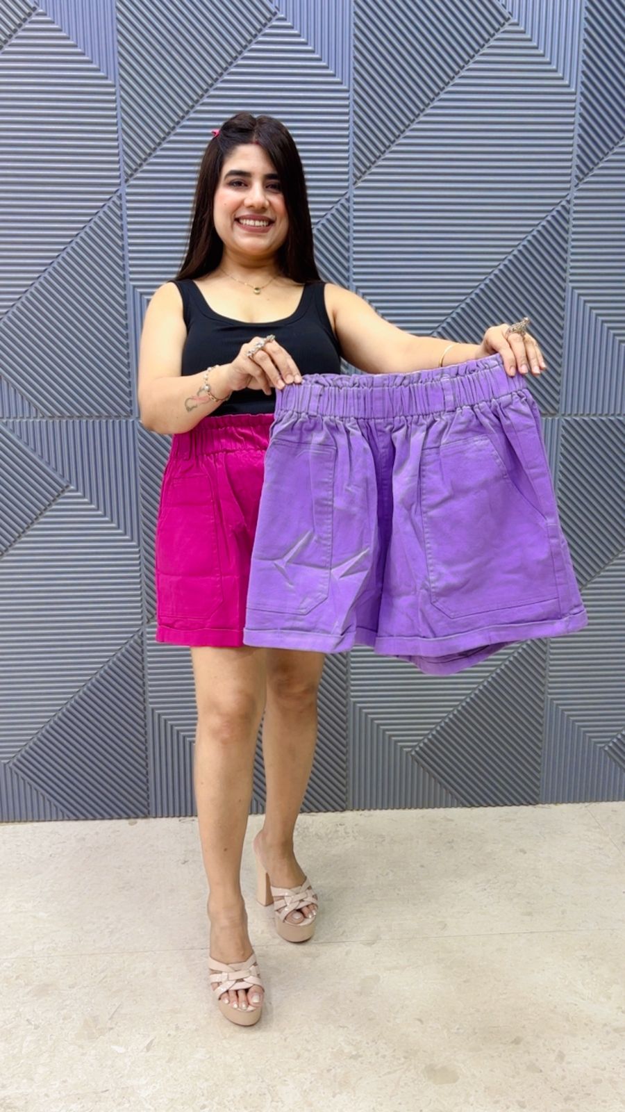 BEAUTIFUL DENIM COTTON SHORTS BOTTOM GGR5074 Girls Glitters