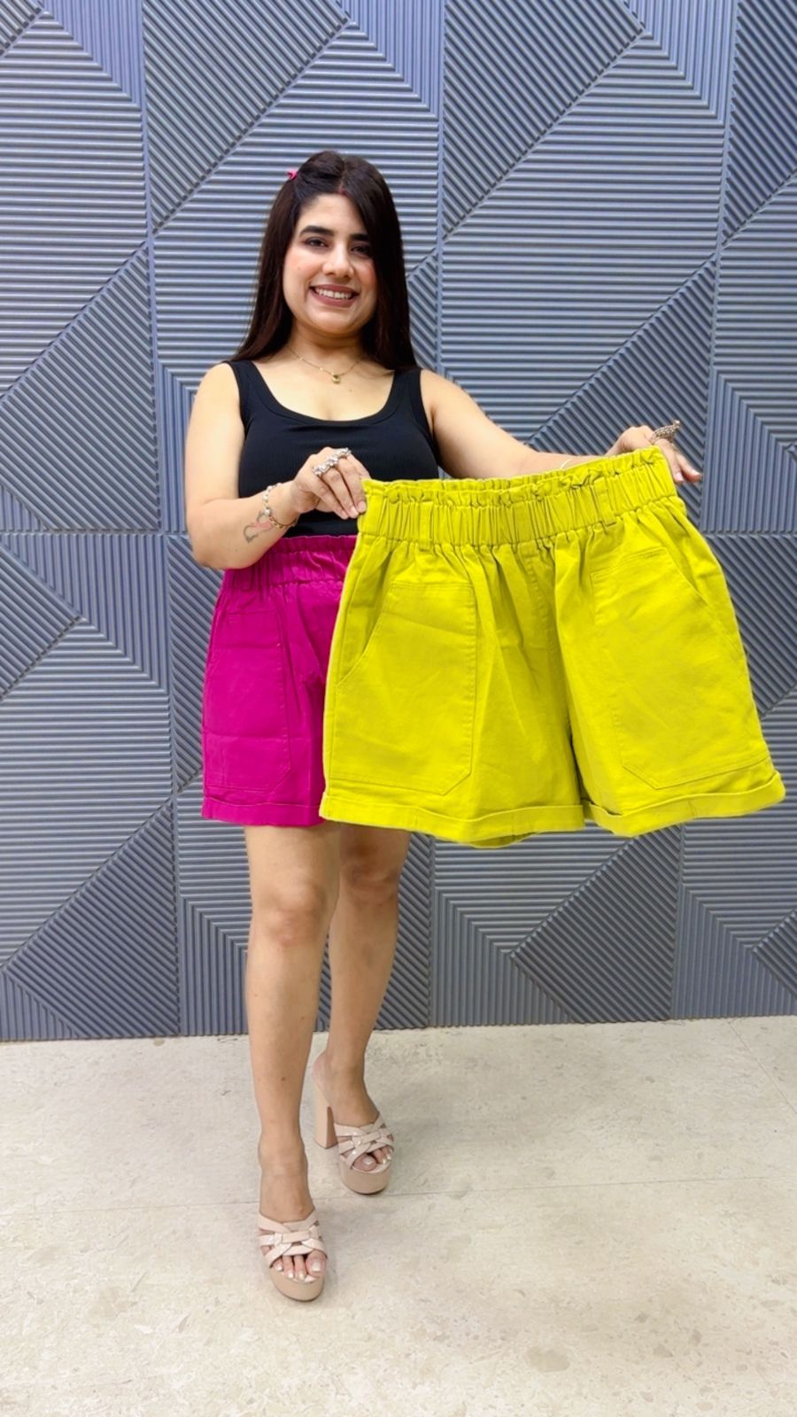 BEAUTIFUL DENIM COTTON SHORTS BOTTOM GGR5074 Girls Glitters
