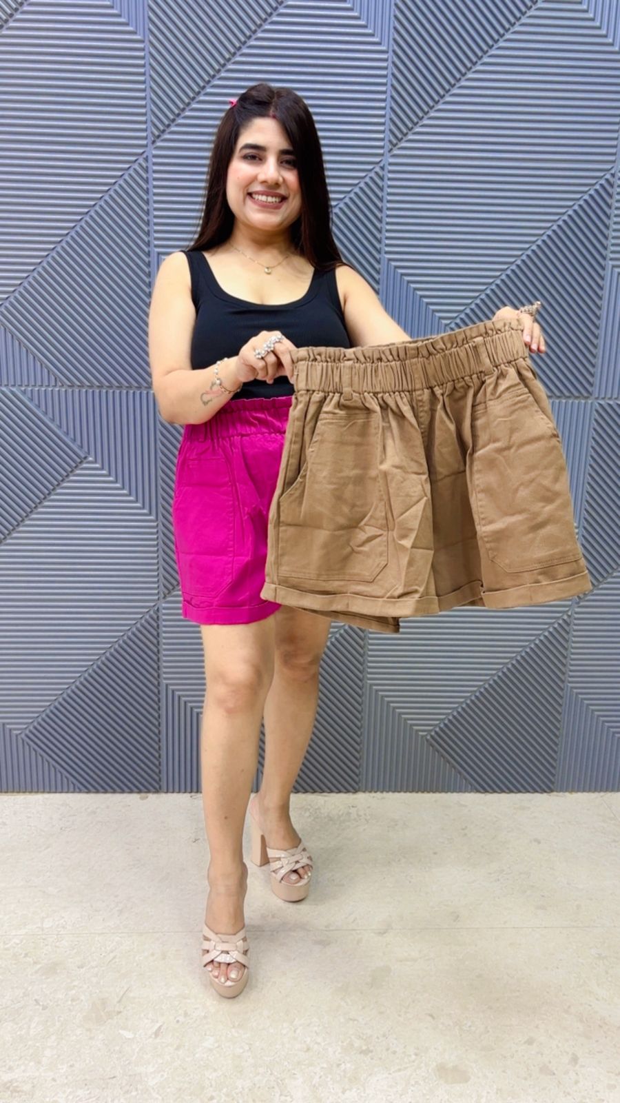 BEAUTIFUL DENIM COTTON SHORTS BOTTOM GGR5074 Girls Glitters