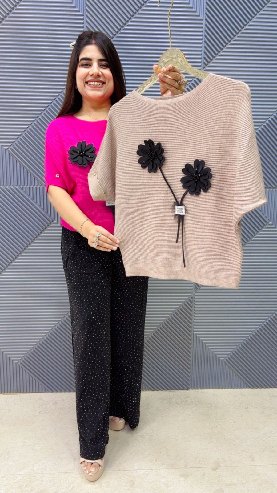 BEAUTIFUL FLOWER T-SHIRT GGR5086 Girls Glitters