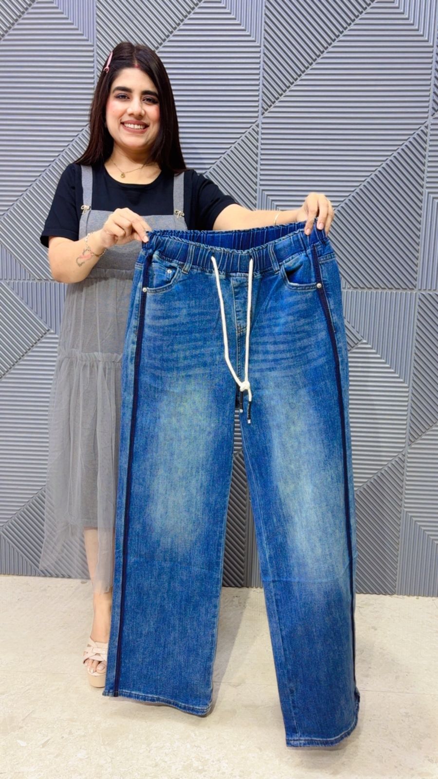 BEAUTIFUL DENIM BOTTOM GGR5092 Girls Glitters