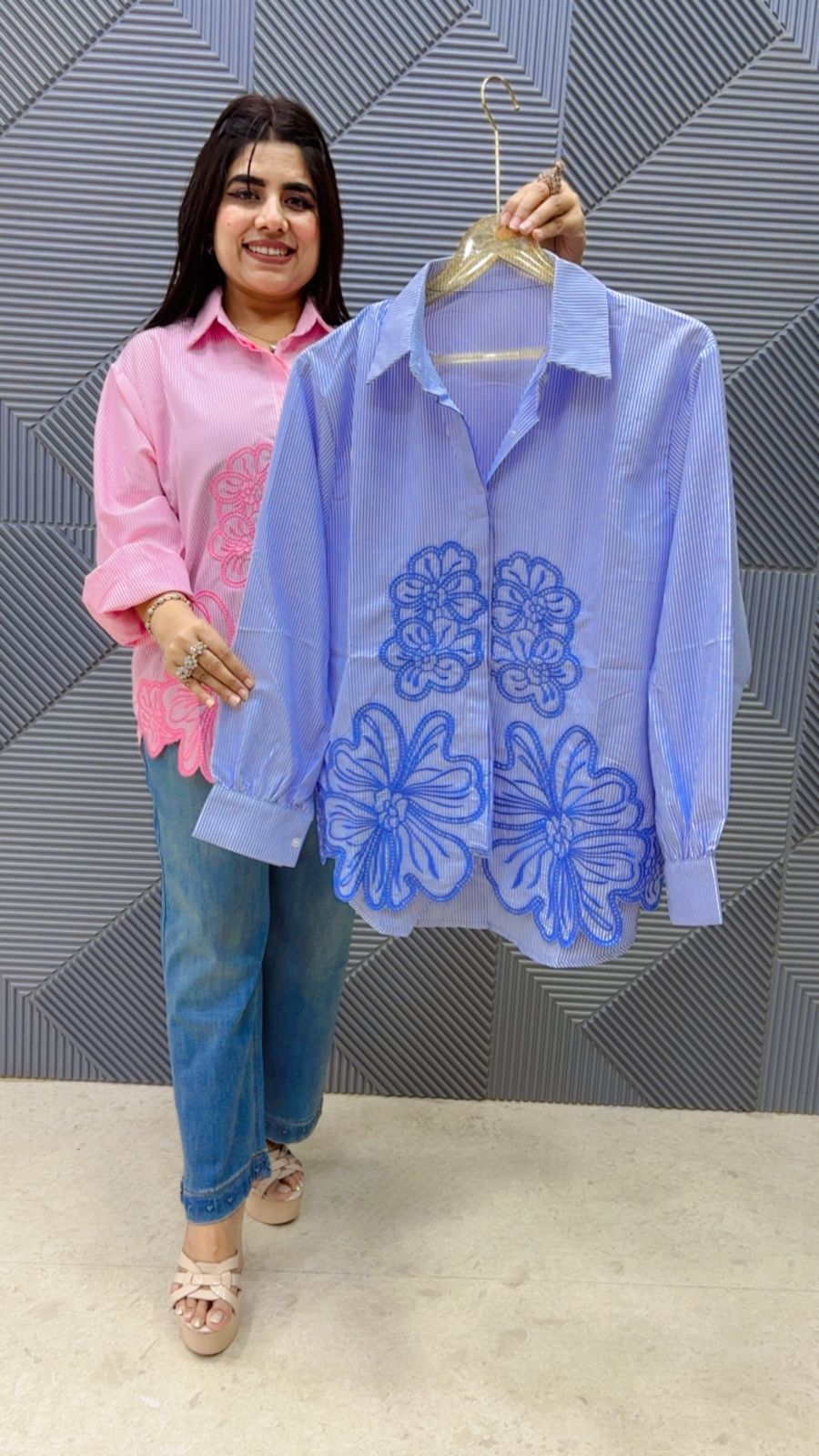 BEAUTIFUL FLOWER  SHIRT GGR5130 Girls Glitters