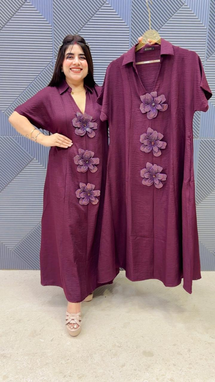 BEAUTIFUL PREMIUM FLOWER DRESS GGR5149 Girls Glitters