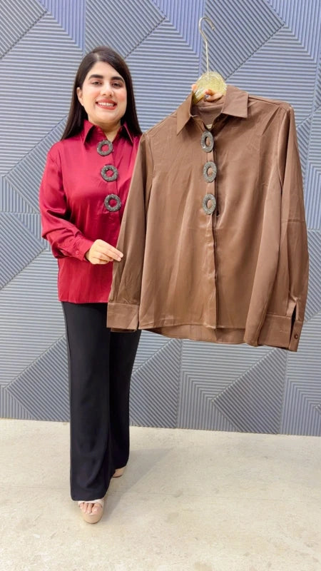 PREMIUM FORMAL SHIRTS GGR5301 Girls Glitters