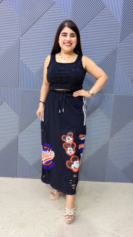BEAUTIFUL MICKEY SKIRT GGR5304 Girls Glitters