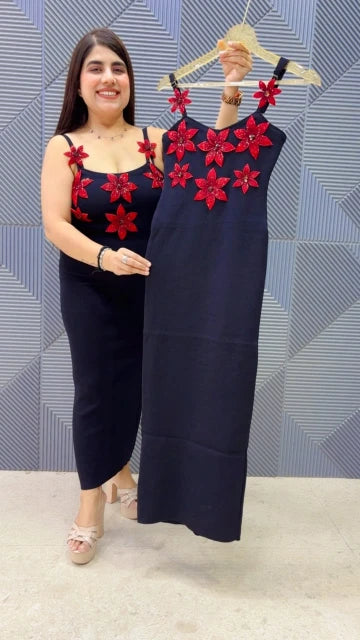 BEAUTIFUL FLORAL EMBROIDERY DRESS GGR5313 Girls Glitters