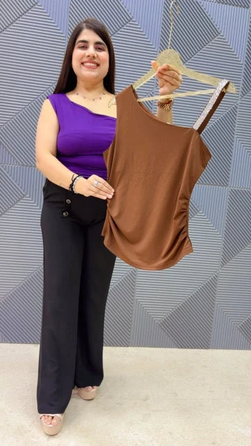 BEAUTIFUL ONE SHOULDER TOP GGR5316 Girls Glitters