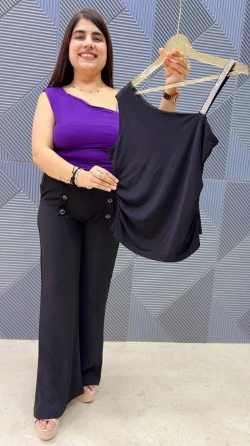BEAUTIFUL ONE SHOULDER TOP GGR5316 Girls Glitters