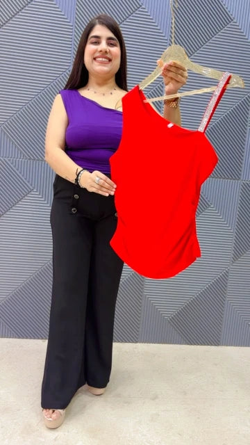BEAUTIFUL ONE SHOULDER TOP GGR5316 Girls Glitters
