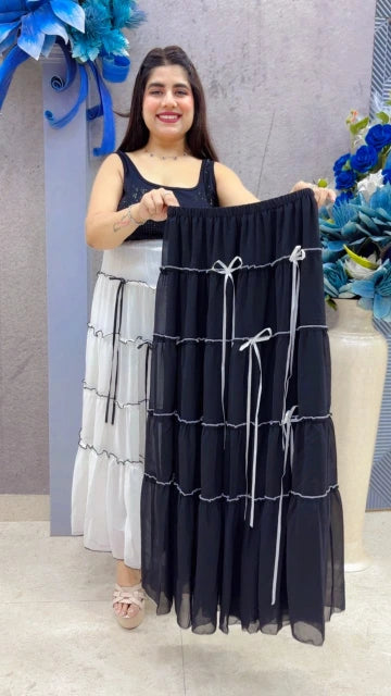 BEAUTIFUL PREMIUM DESIGNER SKIRT GGR5376 Girls Glitters