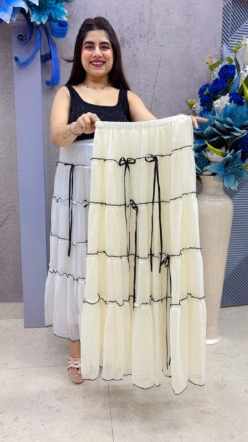 BEAUTIFUL PREMIUM DESIGNER SKIRT GGR5376 Girls Glitters