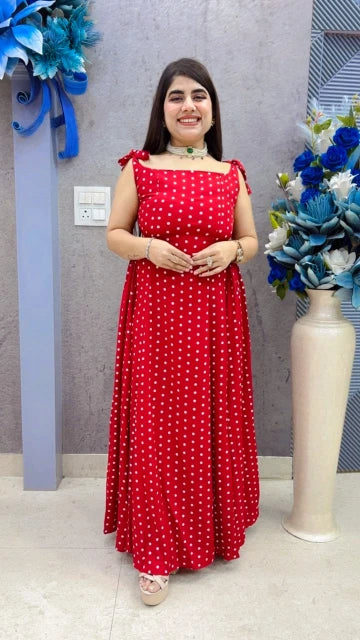 BEAUTIFUL POLKA DRESS GGR5402 Girls Glitters