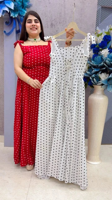 BEAUTIFUL POLKA DRESS GGR5402 Girls Glitters