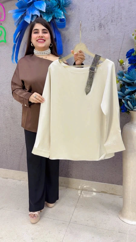 BEAUTIFUL PREMIUM TOP WITH SIDE BELT GGR5428 Girls Glitters
