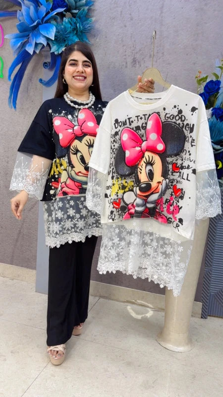 BEAUTIFUL MICKEY T-SHIRT GGR5438 Girls Glitters
