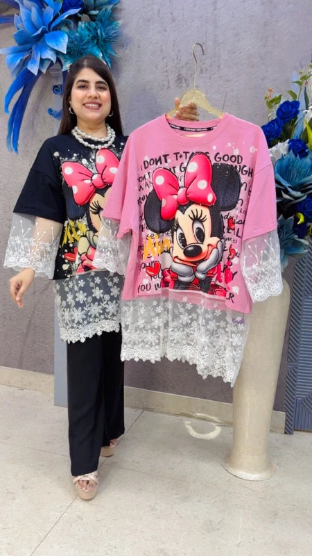 BEAUTIFUL MICKEY T-SHIRT GGR5438 Girls Glitters