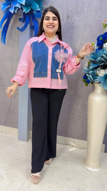 BEAUTIFUL COTTON SHIRT STYLE JACKET GGR5439 Girls Glitters