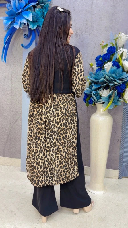BEAUTIFUL LEOPARD SHRUG GGR5447 Girls Glitters