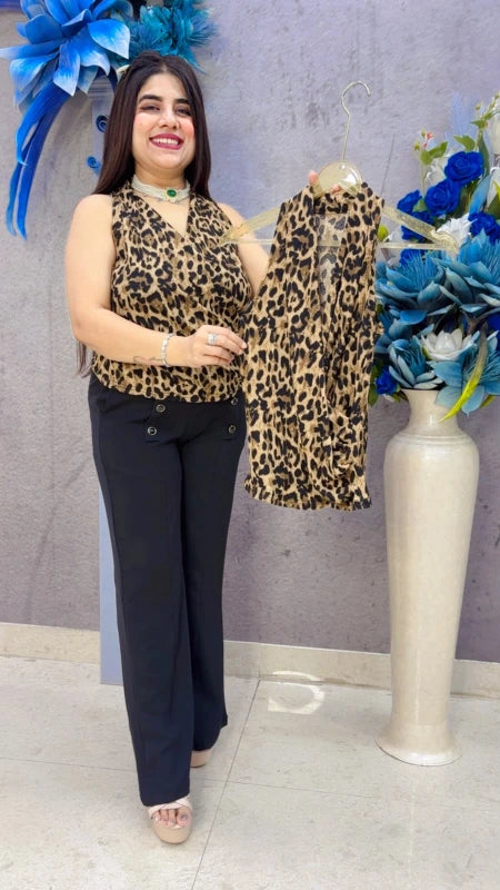 BEAUTIFUL LEOPARD TOP GGR5451 Girls Glitters