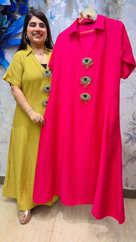BEAUTIFUL BIGG BOSS COTTON DRESS GGR5472 Girls Glitters