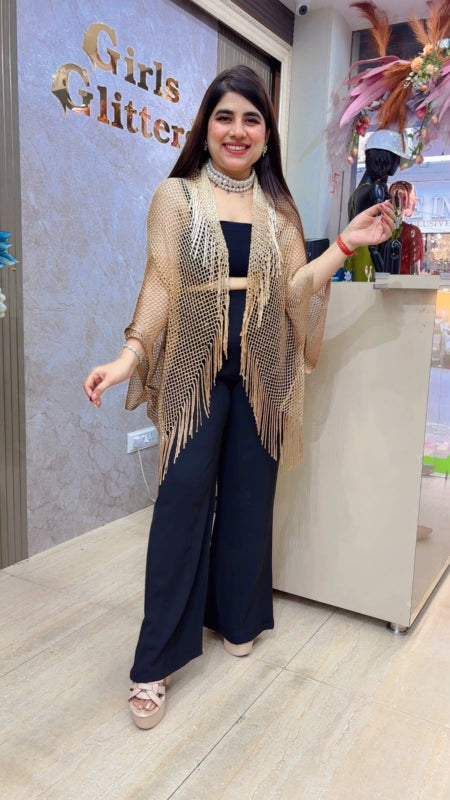 BEAUTIFUL PONCHO STYLE SHRUG GGR5498 Girls Glitters