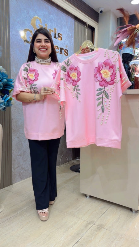 BEAUTIFUL PREMIUM FLOWER TOP GGR5493 Girls Glitters