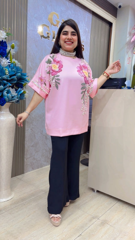BEAUTIFUL PREMIUM FLOWER TOP GGR5493 Girls Glitters