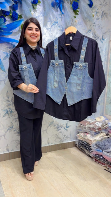 BEAUTIFUL COTTON SHIRT STYLE JACKET GGR5505 Girls Glitters