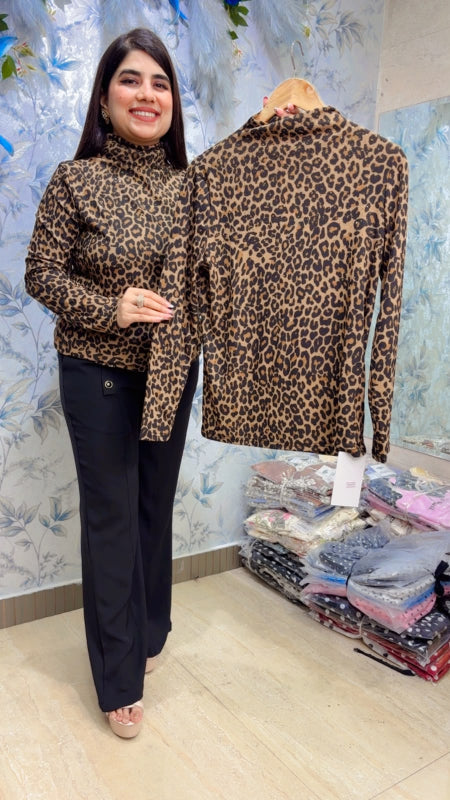 BEAUTIFUL LEOPARD TOP GGR5506 Girls Glitters