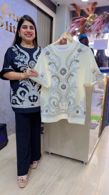 BEAUTIFUL PREMIUM EMBROIDERED TOP GGR5517 Girls Glitters