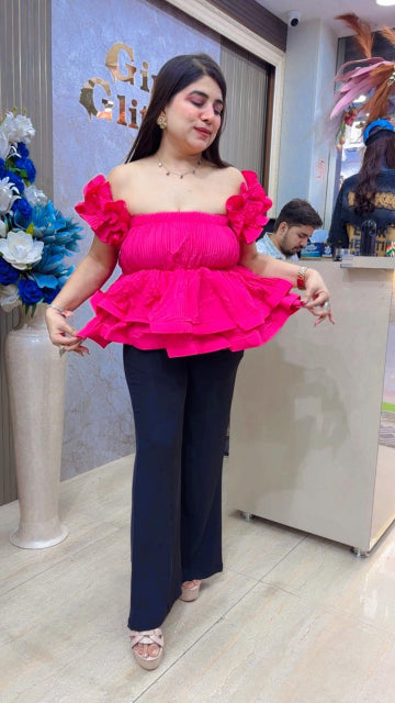 BEAUTIFUL PREMIUM OFFSHOULDER TOP GGR5521 Girls Glitters
