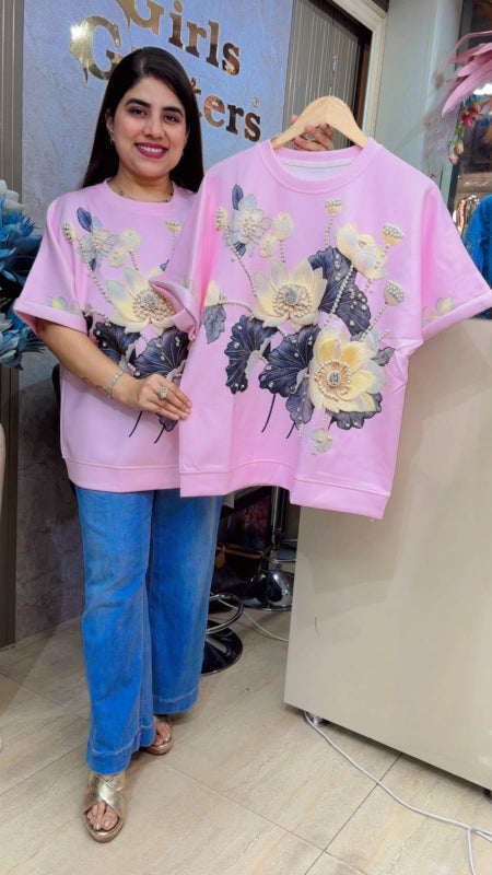 BEAUTIFUL PREMIUM FLOWER TOP GGR5543 Girls Glitters