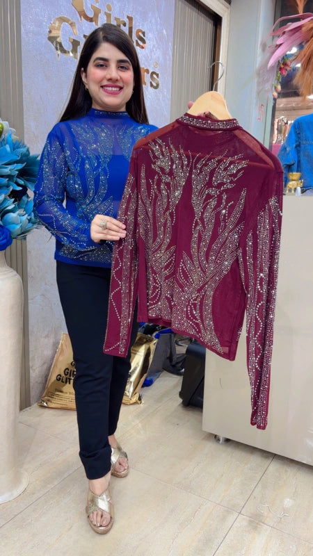 BEAUTIFUL PREMIUM GLITTER TOP GGR5548 Girls Glitters