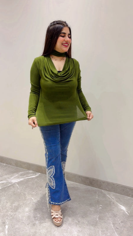 BEAUTIFUL NECK STYLE TOP GGR5562 Girls Glitters