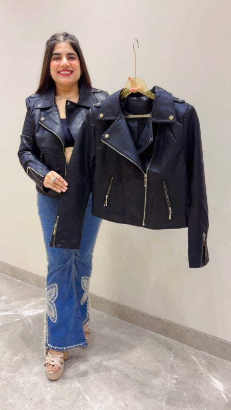 BEAUTIFUL PREMIUM LEATHER STYLE JACKET GGR5561 Girls Glitters