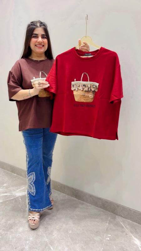 BEAUTIFUL PREMIUM  PRINTED T-SHIRT GGR5565 Girls Glitters