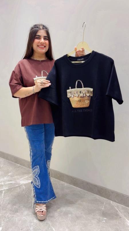 BEAUTIFUL PREMIUM  PRINTED T-SHIRT GGR5565 Girls Glitters