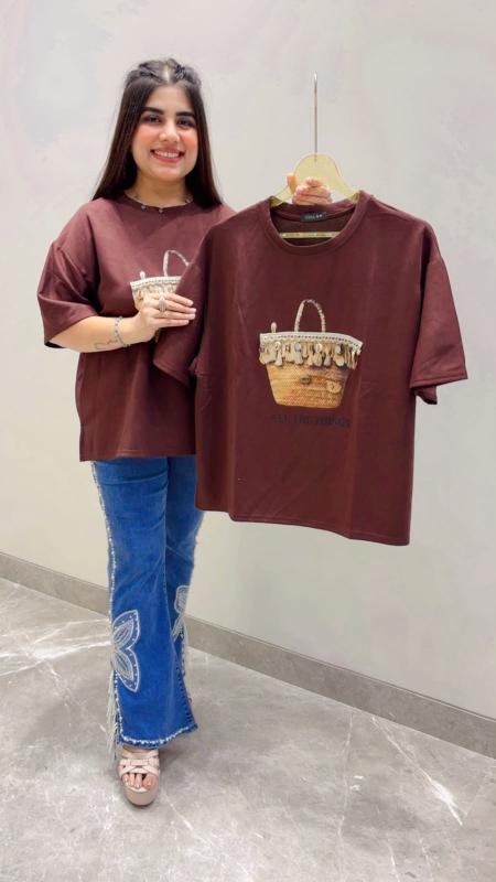 BEAUTIFUL PREMIUM  PRINTED T-SHIRT GGR5565 Girls Glitters