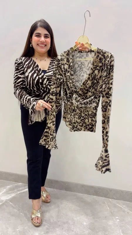 BEAUTIFUL PRINTED TOP GGR5572 Girls Glitters