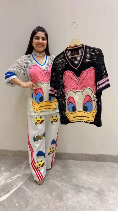 BEAUTIFUL PREMIUM DONALD DUCK TOP WITH BUSTIER GGR5591 Girls Glitters