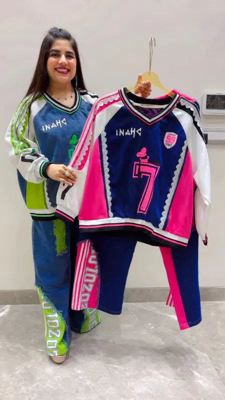 BEAUTIFUL SPORT JERSEY CORD SET GGR5606 Girls Glitters