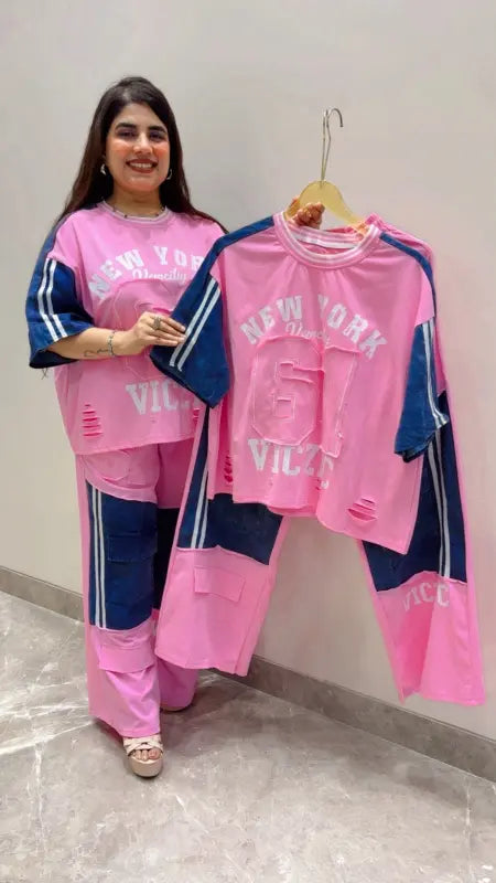 BEAUTIFUL PREMIUM SPORT JERSEY CORD SET GGR5613 Girls Glitters