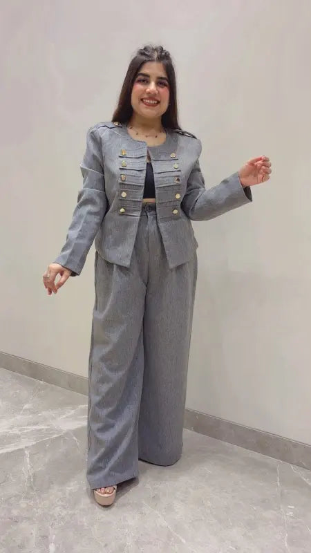 BEAUTIFUL PREMIUM BLAZER CORD SET GGR5624 Girls Glitters